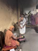 Pradhana Homa and Purnahuti of Shat Pranava Mahamrityunjaya Homa at SCM Shirali (15 Feb 2024)
